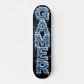 3D-Eis-Logo | Eisiges Kristall-Gamer Skateboard (Vorne)