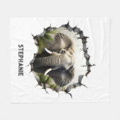 3D Elephant Wall Break - The Restaurant Fleecedecke (Vorderseite (Horizontal))