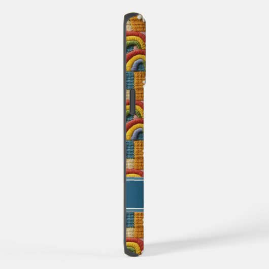 3D Embroidery Patchwork Phone Case | Personalized iPhone Hülle (Rechte Seite)