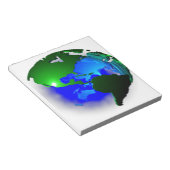 3D Erde Notizblock (angewinkelt)