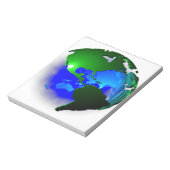 3D Erde Notizblock (Rotiert)