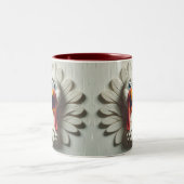 3D erschreckte Türkei Funny Animals Zweifarbige Tasse (Mittel)