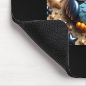 3d-Eule-Aufkleber Mousepad (Ecke)