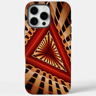 3D-Fantasie-Netzwerk Moderne fraktale Grafikdesign iPhone 16 Pro Max Hülle