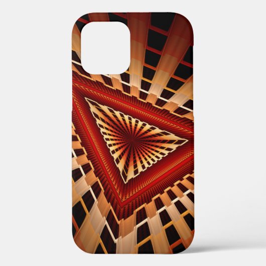 3D-Fantasie-Netzwerk Moderne fraktale Grafikdesign Case-Mate iPhone Hülle (Rückseite)