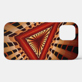 3D-Fantasie-Netzwerk Moderne fraktale Grafikdesign Case-Mate iPhone Hülle (Rückseite (Horizontal))