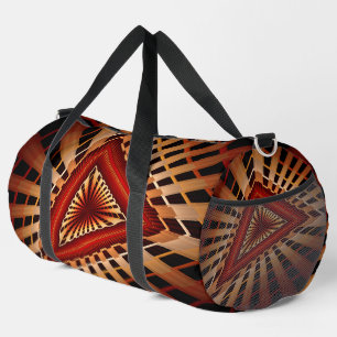 3D-Fantasie-Netzwerk Moderne fraktale Grafikdesign Duffle Bag