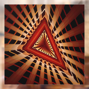 3D-Fantasie-Netzwerk Moderne fraktale Grafikdesign Fensteraufkleber