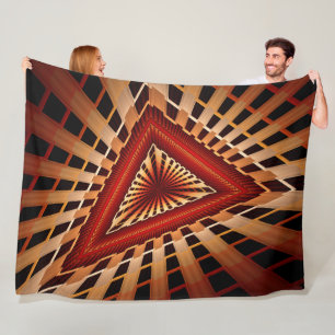 3D-Fantasie-Netzwerk Moderne fraktale Grafikdesign Fleecedecke