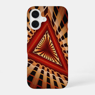 3D-Fantasie-Netzwerk Moderne fraktale Grafikdesign iPhone 16 Hülle