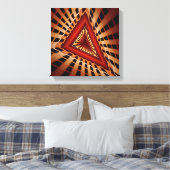 3D-Fantasie-Netzwerk Moderne fraktale Grafikdesign Leinwanddruck (Insitu (Schlafzimmer))