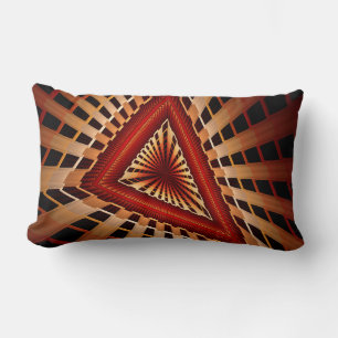 3D-Fantasie-Netzwerk Moderne fraktale Grafikdesign Lendenkissen