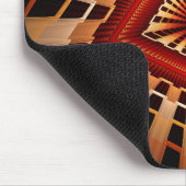 3D-Fantasie-Netzwerk Moderne fraktale Grafikdesign Mousepad (Ecke)