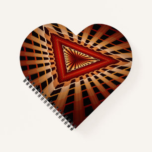 3D-Fantasie-Netzwerk Moderne fraktale Grafikdesign Notizblock