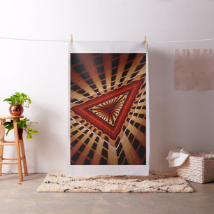 3D-Fantasie-Netzwerk Moderne fraktale Grafikdesign Stoff