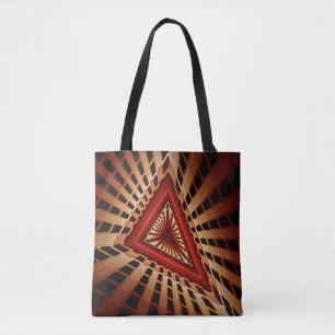 3D-Fantasie-Netzwerk Moderne fraktale Grafikdesign Tasche