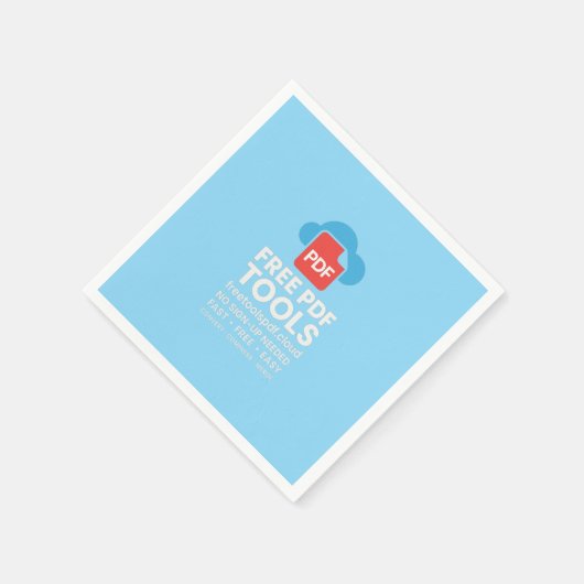 🔥 3D Fantasy-Logo – FreetoolsPDF.Cloud Serviette (Ecke)