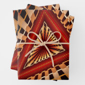 3D Fantasy Network Modern Fractal Graphic Design Geschenkpapier Set (Beispiel)