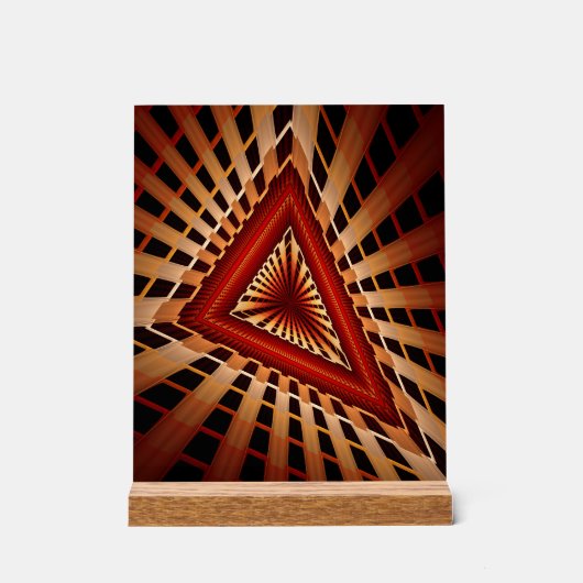 3D Fantasy Network Modern Fraktal Graphic Design Acrylschild (Vorderseite)