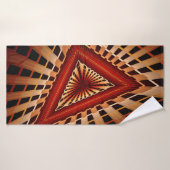 3D Fantasy Network Modern Fraktal Graphic Design Badehandtuch (Badehandtuch)