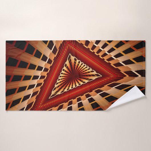 3D Fantasy Network Modern Fraktal Graphic Design Badehandtuch (Badehandtuch)