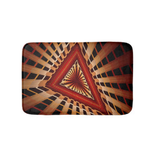 3D Fantasy Network Modern Fraktal Graphic Design Badematte