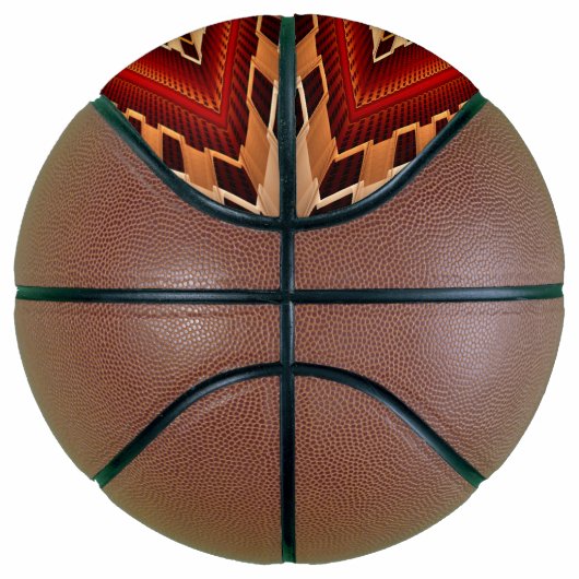 3D Fantasy Network Modern Fraktal Graphic Design Basketball (Rechts)