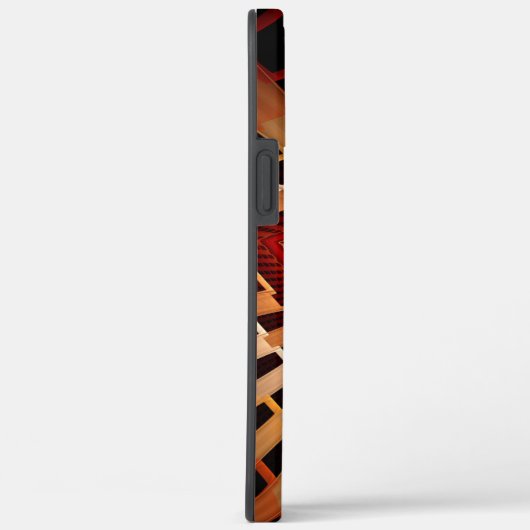 3D Fantasy Network Modern Fraktal Graphic Design Case-Mate iPhone Hülle (Rückseite / Rechts)