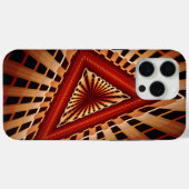 3D Fantasy Network Modern Fraktal Graphic Design Case-Mate iPhone Hülle (Rückseite (Horizontal))