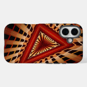 3D Fantasy Network Modern Fraktal Graphic Design Case-Mate iPhone Hülle (Rückseite (Horizontal))
