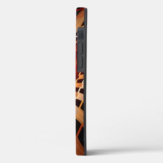 3D Fantasy Network Modern Fraktal Graphic Design Case-Mate iPhone Hülle (Rückseite / Links)