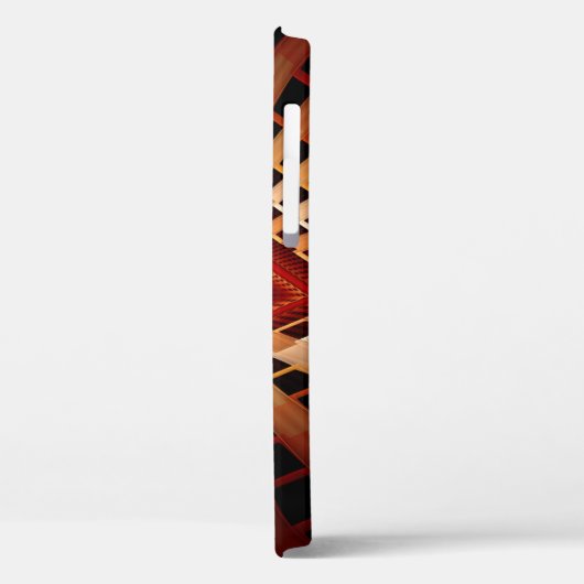 3D Fantasy Network Modern Fraktal Graphic Design Case-Mate iPhone Hülle (Rückseite / Links)