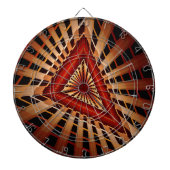 3D Fantasy Network Modern Fraktal Graphic Design Dartscheibe (vorne)