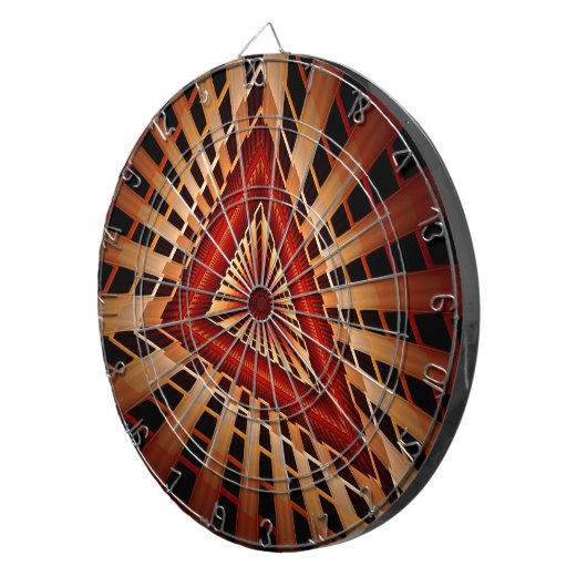 3D Fantasy Network Modern Fraktal Graphic Design Dartscheibe (Vorderseite rechts)