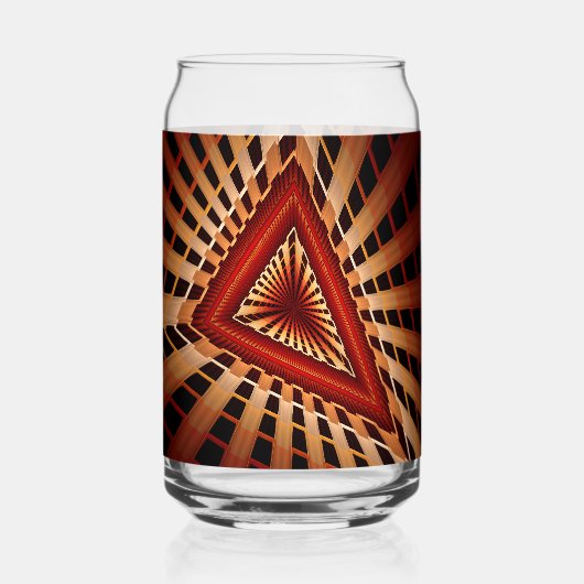 3D Fantasy Network Modern Fraktal Graphic Design Dosenglas (Rückseite)