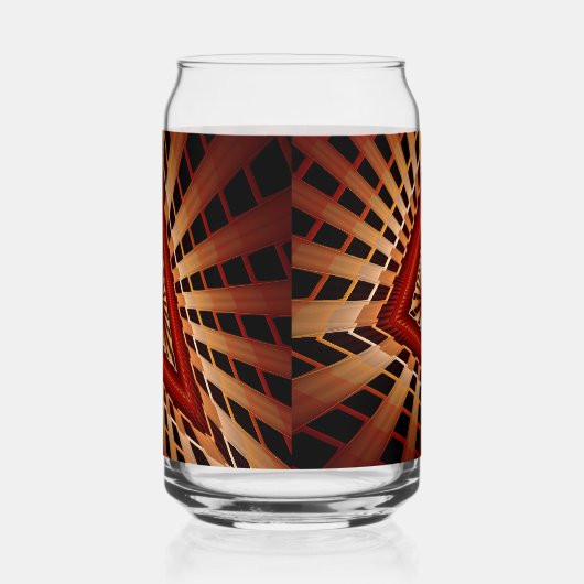 3D Fantasy Network Modern Fraktal Graphic Design Dosenglas (Rechts)