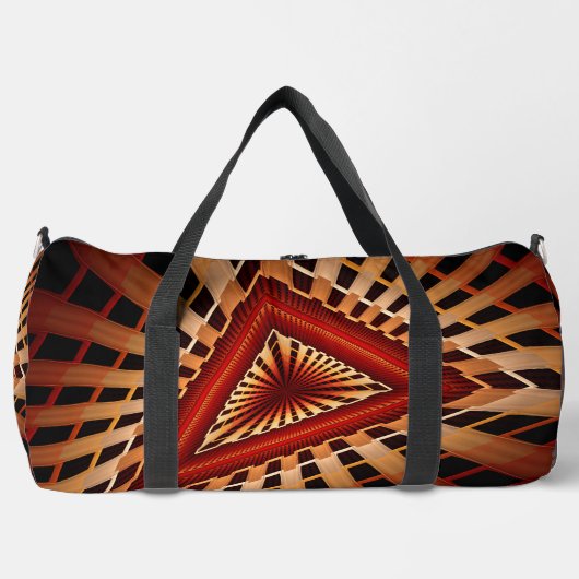 3D Fantasy Network Modern Fraktal Graphic Design Duffle Bag (Vorderseite)