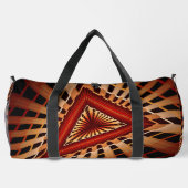 3D Fantasy Network Modern Fraktal Graphic Design Duffle Bag (Rückseite)