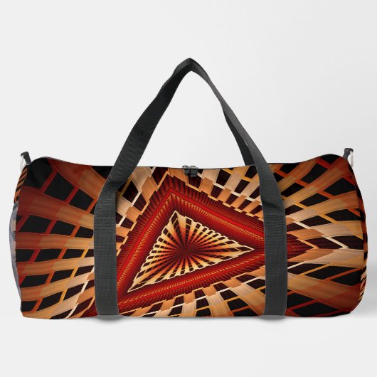 3D Fantasy Network Modern Fraktal Graphic Design Duffle Bag (Rückseite)