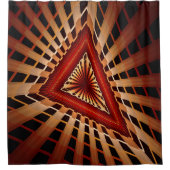 3D Fantasy Network Modern Fraktal Graphic Design Duschvorhang (Vorderseite)