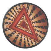 3D Fantasy Network Modern Fraktal Graphic Design Eishockey Puck (Vorderseite)