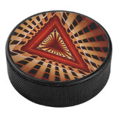 3D Fantasy Network Modern Fraktal Graphic Design Eishockey Puck (3/4)