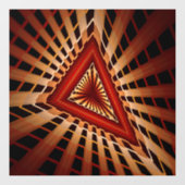 3D Fantasy Network Modern Fraktal Graphic Design Fensteraufkleber (Blatt)