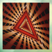 3D Fantasy Network Modern Fraktal Graphic Design Fensteraufkleber (Blatt 3)