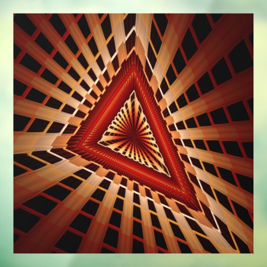 3D Fantasy Network Modern Fraktal Graphic Design Fensteraufkleber (Blatt 3)