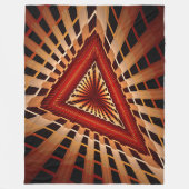 3D Fantasy Network Modern Fraktal Graphic Design Fleecedecke (Vorderseite)