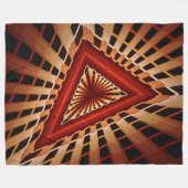 3D Fantasy Network Modern Fraktal Graphic Design Fleecedecke (Vorderseite (Horizontal))