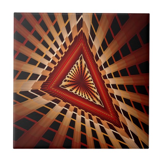 3D Fantasy Network Modern Fraktal Graphic Design Fliese (Vorderseite)