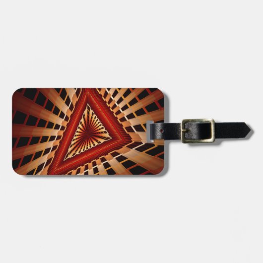 3D Fantasy Network Modern Fraktal Graphic Design Gepäckanhänger (Vorderseite horizontal)