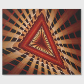 3D Fantasy Network Modern Fraktal Graphic Design Geschenkpapier (Flach)